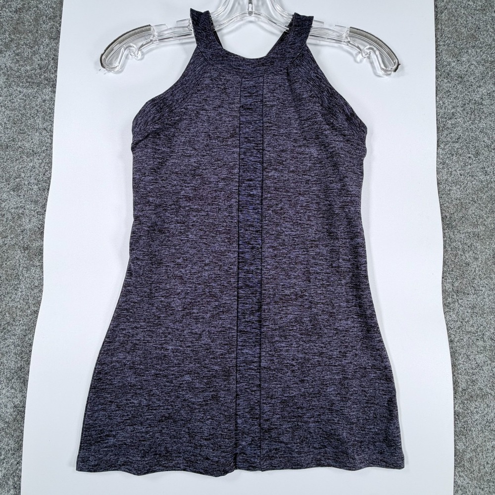 Grace Athletic Tank Top Womens S Heather Purple Racerback Stretch Yoga Workout